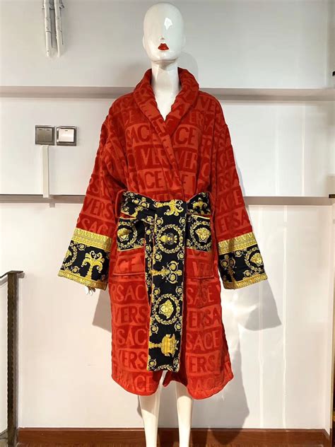 fake versace bademantel|how to tell versace robe.